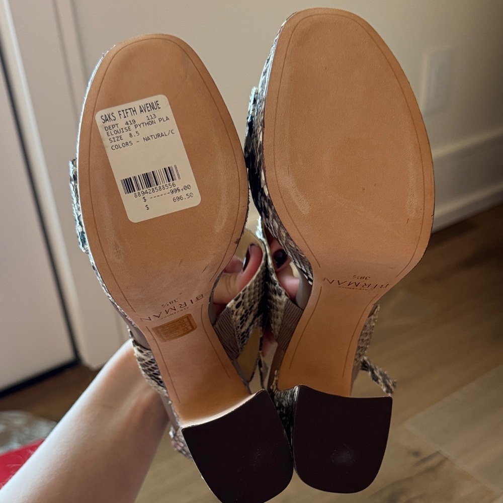 Alexandre Birman Snakeskin Patterned High Heel Sa… - image 2